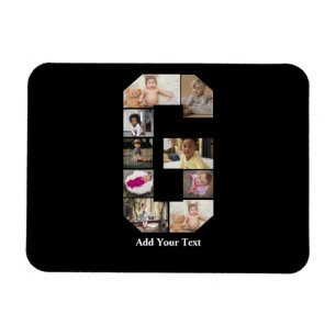 Design Your Own Letter G Photo Collage Magnet