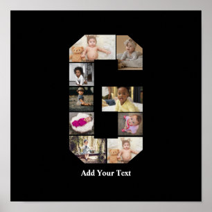 Design Your Own Letter G Photo Collage Poster