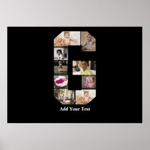 Design Your Own Letter G Photo Collage Poster