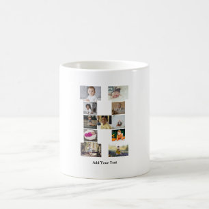 Design Your Own Letter H Photo Collage Coffee Mug