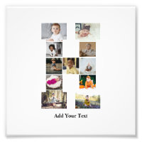 Design Your Own Letter H Photo Collage