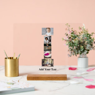 Design Your Own Letter I Photo Collage Acrylic Sign