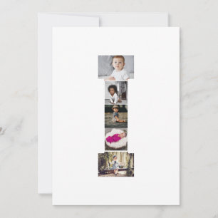 Design Your Own Letter I Photo Collage Card