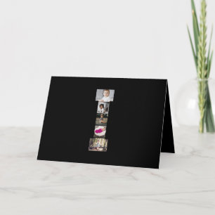 Design Your Own Letter I Photo Collage Card