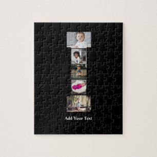 Design Your Own Letter I Photo Collage Jigsaw Puzzle