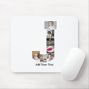Design Your Own Letter J Photo Collage Mouse Mat