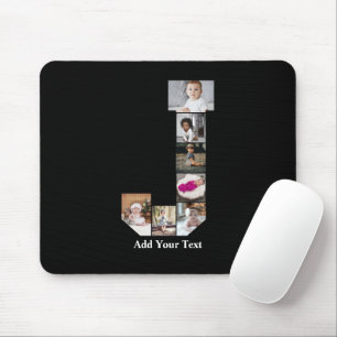 Design Your Own Letter J Photo Collage Mouse Mat