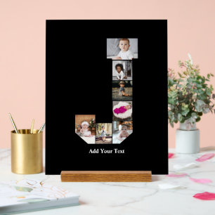 Design Your Own Letter J Photo Collage Poster