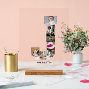 Design Your Own Letter J Photo Collage Poster