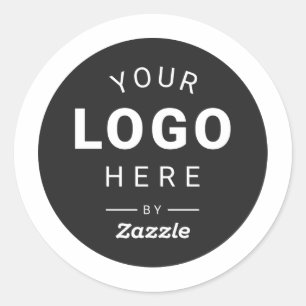 Design Your Own Logo Design Classic Round Sticker