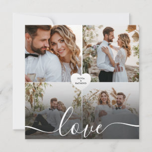 Design Your Own Love Collage Photography Card