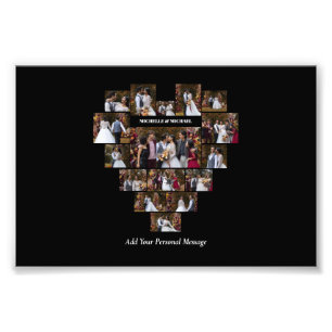 Design Your Own Love Heart Shaped Photo Collage