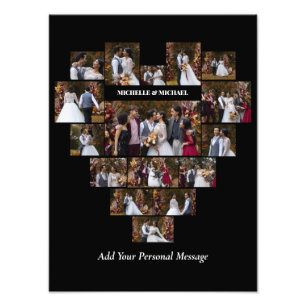 Design Your Own Love Heart Shaped Photo Collage