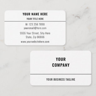 Design Your Own Made Personalised Business Card
