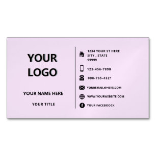 Design Your Own Magnetic Business Cards Example