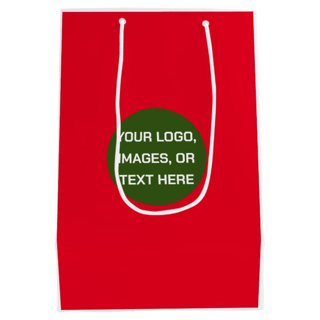 Design Your Own Medium Custom Gift Bag - Create (Back)