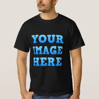 Design Your Own Men's Black Value T-Shirt