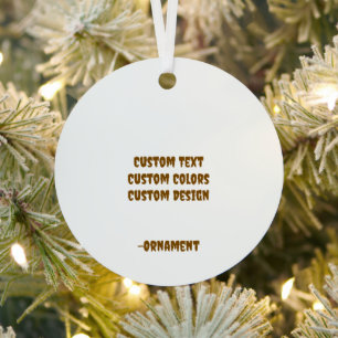 Design Your Own Metal Circle Tree Decoration