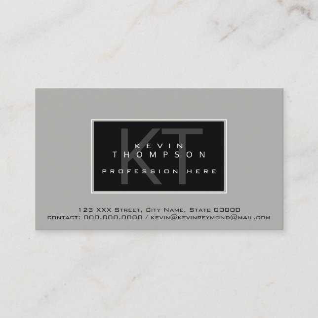 design your own modern profissional standard business card (Front)