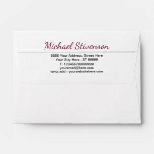 Design Your Own Name Address Mailing Envelope