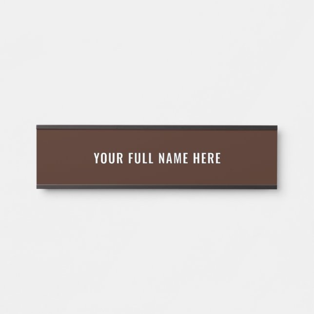 Design Your Own Name Door Sign Custom Colour Fonts (Front)
