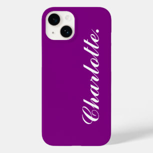 Design Your Own Name on This Purple Case-Mate iPhone 14 Case