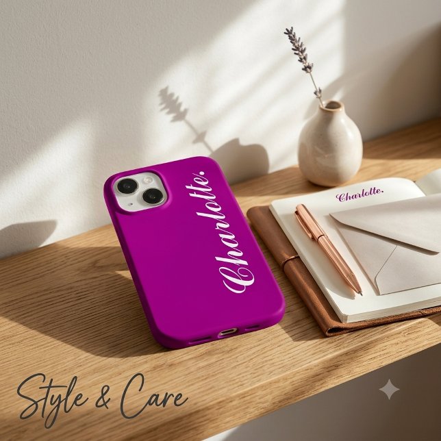 Design Your Own Name on This Purple Case-Mate iPhone Case (Design Your Own Name on This Purple Case-Mate iPhone 14 Case)