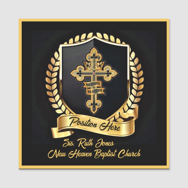 Design your own Name Tag (Front)