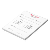 "Design-Your-Own" Order Slips