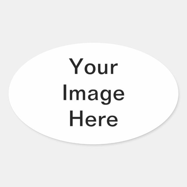 design your own oval sticker (Front)