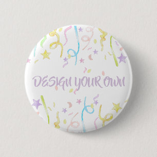Design Your Own Party Confetti 6 Cm Round Badge