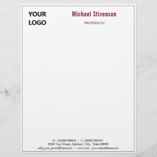 Design Your Own Personalised Custom Letterhead
