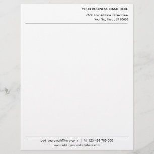 Design Your Own Personalised Letterhead Template