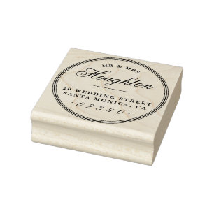 Design Your Own Personalised Return Address Rubber Stamp
