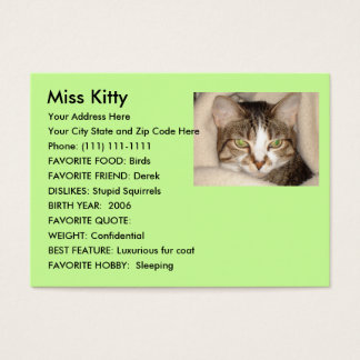 Design your own pet card