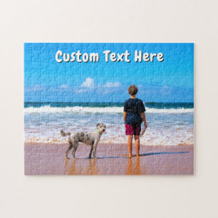 Design Your Own Pet Photo Puzzle Gift Add Text