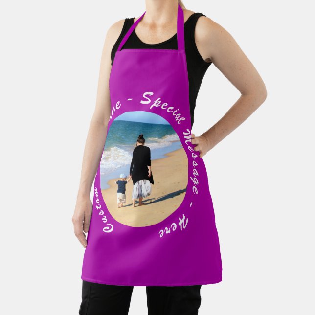Design Your Own Photo Apron with Custom Text (Insitu)