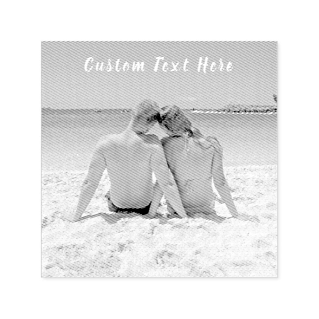 Design Your Own Photo Custom Text Stamp Example (Design)