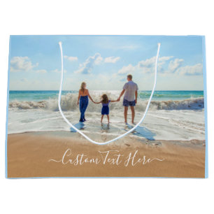 Design Your Own Photo Gift Bag with Custom Text