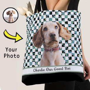 Design Your Own: Photo Name Font Colour Options Tote Bag