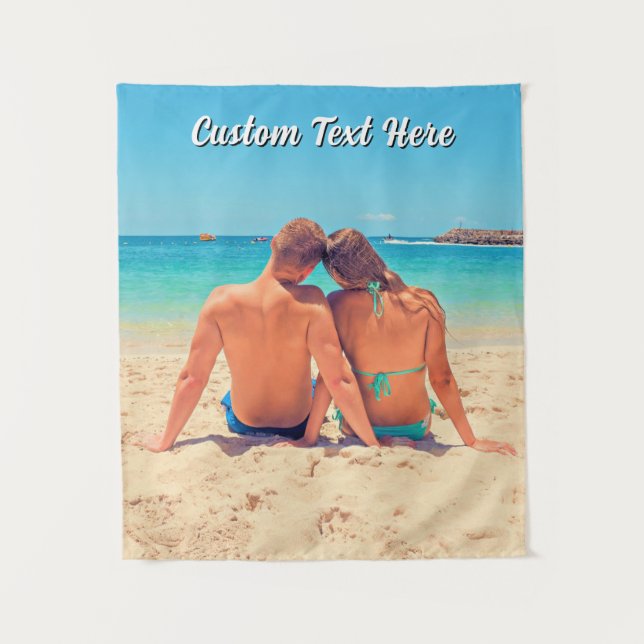 Design Your Own Photo Tapestry Custom Text (Front)