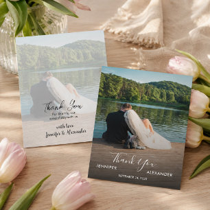 Design your own photo Thank you Wedding card
