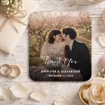 Design your own photo Thank you Wedding Magnet<br><div class="desc">Design your own photo Thank you Wedding card.
Elegant photo magnet to say Thank you to your wedding guests.
You can add your own photo,  add your own text and names.</div>
