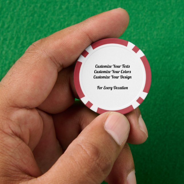 Design Your Own Poker Chips (Hand)
