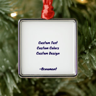 Design Your Own Premium Square Metal Tree Decoration