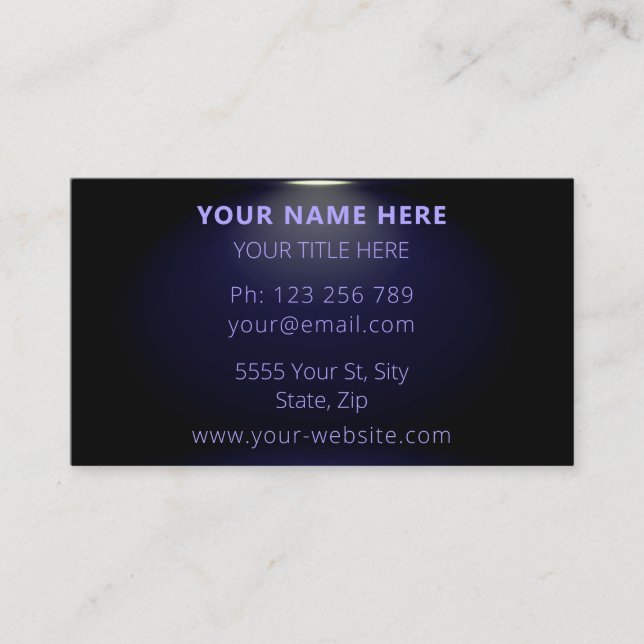 Design Your Own Promotional Business Card (Front)