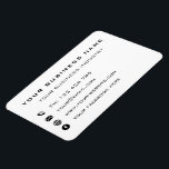 Design Your Own Promotional Business Card Magnet<br><div class="desc">Custom Fonst and Colours - Design Your Own Personalised Business Card Magnets with Your Company Name Text Information Promotional Business Cards Magnet / Gift - Add Your Name - Company / Business Sector - Industry / Phone / E-mail / Website / Social Media - Facebook - Contact Information / More...</div>