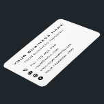 Design Your Own Promotional Business Card Magnet<br><div class="desc">Custom Fonst and Colours - Design Your Own Personalised Business Card Magnets with Your Company Name Text Information Promotional Business Cards Magnet / Gift - Add Your Name - Company / Business Sector - Industry / Phone / E-mail / Website / Social Media - Facebook - Contact Information / More...</div>