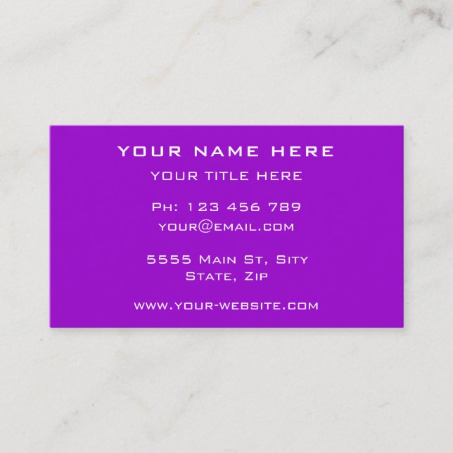 Design Your Own Promotional Business Cards Example (Front)
