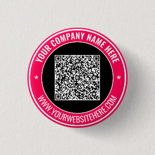 Design Your Own Promotional QR Code Button Example